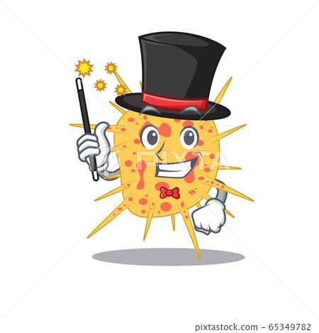 An attractive Magician of mycobacterium kansasii cartoon design An attractive Magician of mycobacterium kansasii cartoon design 65349782