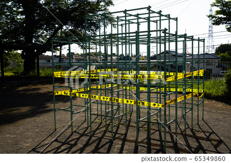 Use of park playground equipment is prohibited Use of park playground equipment is prohibited 65349860