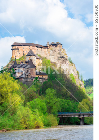 medieval orava castle on the hill. beautiful 65350930