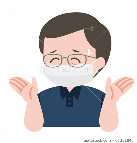 Middle-aged office worker mask polo shirt Middle-aged office worker mask polo shirt 65351843