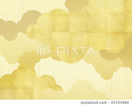 Background-Japanese-Japanese style-Japanese pattern-Gold 65354960