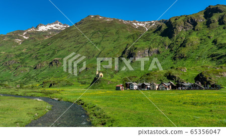 Little village in the mountain 65356047