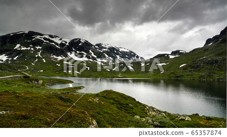 Panoramic view to Hardangervidda plateau and Votna 65357874