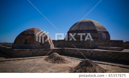 View to Mazlumkhan Sulu mausoleum in 65357875
