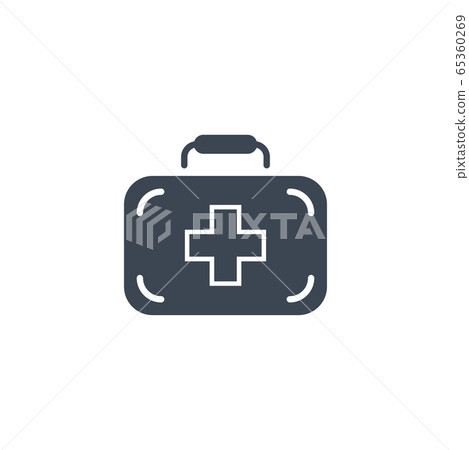 First Aid Kit related vector glyph icon. First Aid Kit related vector glyph icon. 65360269