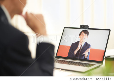 在線會議的在線面試圖片 65361117