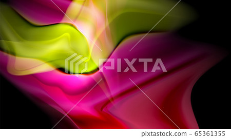 Liquid colors fluid gradients on black background Liquid colors fluid gradients on black background 65361355