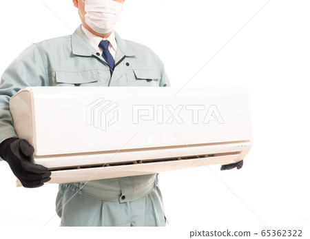 Worker with air conditioner 65362322