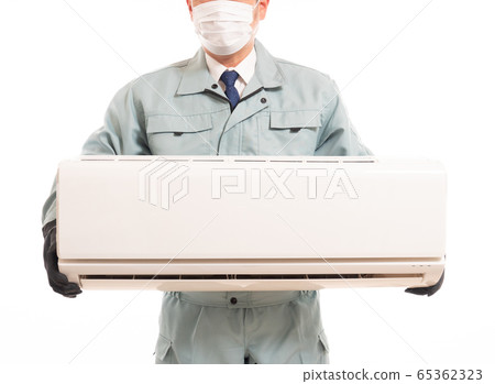 Worker with air conditioner 65362323