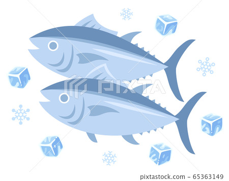 Image illustration of frozen tuna Image illustration of frozen tuna 65363149