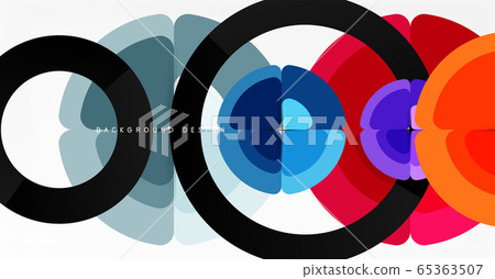 Abstract background, trendy color circles geometrical composition. Vector Illustration For Wallpaper, Banner, Background, Card, Book Illustration, landing page Abstract background, trendy color circles geometrical composition. Vector Illustration For Wallpaper, Banner, Background, Card, Book Illustration, landing page 65363507