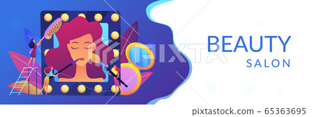 Beauty salon concept banner header. Beauty salon concept banner header. 65363695