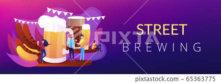 Beer fest concept banner header. 65363775