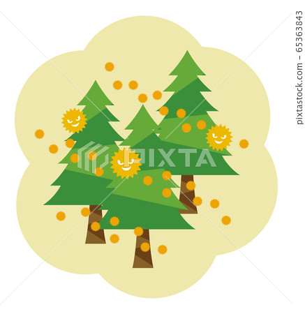 Sugi pollen 65363843