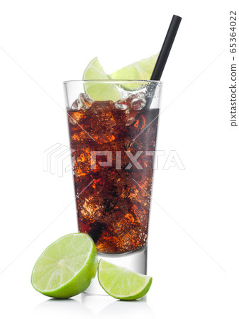 Cuba Libre Cocktail in luxury tall glass with ice Cuba Libre Cocktail in luxury tall glass with ice 65364022