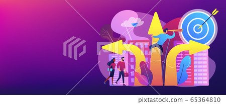 Career change concept banner header. 65364810
