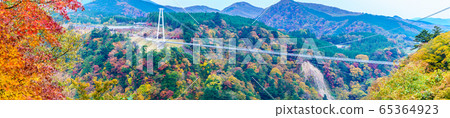 九州夢大樽橋的秋天景色[大分縣九州郡] 65364923