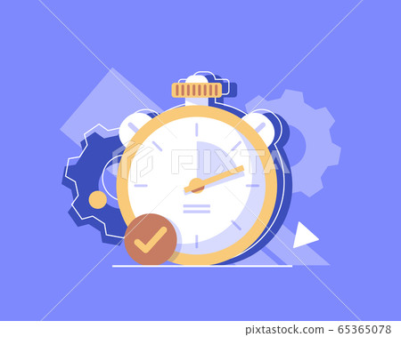 Flat design concept for time management,... - Stock Illustration ...
