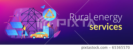 Renewable energy concept banner header. 65365570