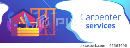 Carpenter services concept banner header Carpenter services concept banner header 65365696