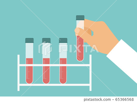 Flat design cartoon illustration of scientist or 65366568