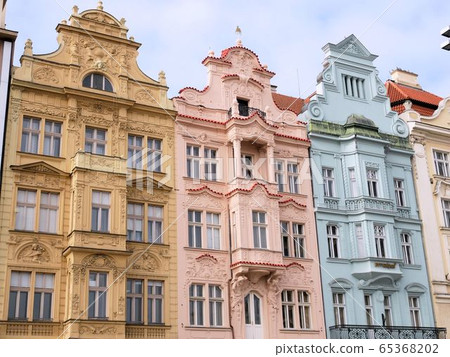 House in Czech Pilsen with beautiful exterior decoration 65368202
