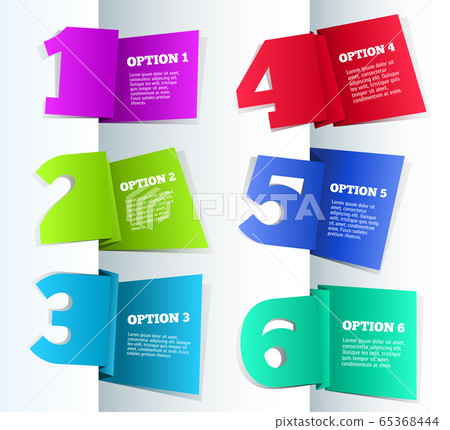 Paper 3D Vector Progress background Paper 3D Vector Progress background 65368444