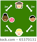 兒童，學校，幼兒園和設施的國際公共衛生圖標符號 65370131