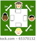 兒童，學校，幼兒園和設施的國際公共衛生圖標符號 65370132