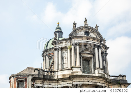 Saint Aubin's catherdral facade in the historic 65370302