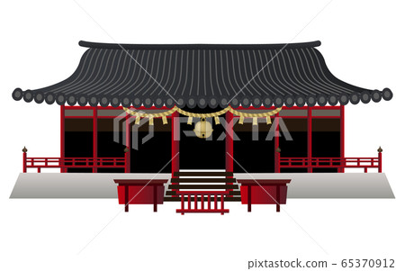 宮城大廈1鹽og神社矢量圖圖標 65370912