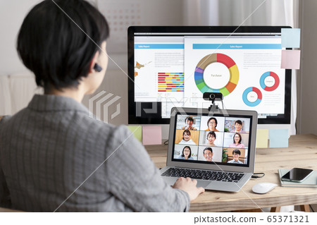 Online meeting Web conference image 65371321