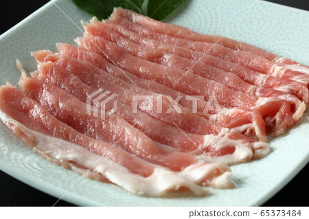 Pork loin sliced 65373484