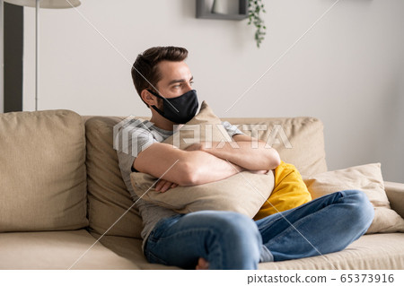 Lonely man in quarantine 65373916
