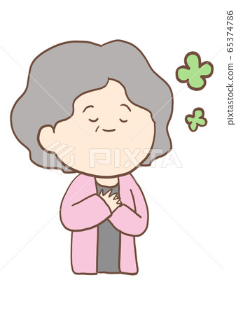 Facial expression of a senior woman Facial expression of a senior woman 65374786