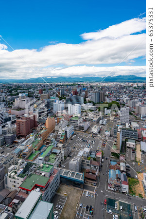從福島縣郡山市的標準約會地點“大眼”觀察大廳眺望的城市風景 65375331