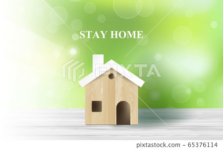 Stay home stay on Eco Environment on wood Stay home stay on Eco Environment on wood 65376114