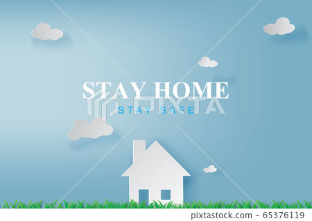 Stay home stay on Eco Environment background.stay Stay home stay on Eco Environment background.stay 65376119