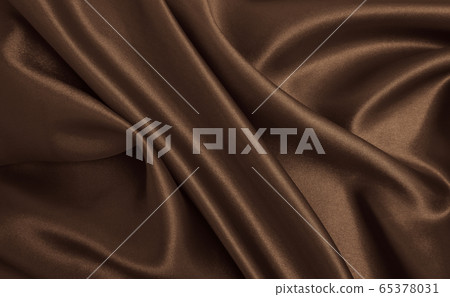 Smooth elegant brown silk or satin texture as 65378031