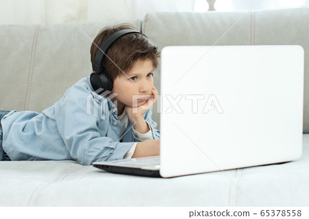 Kids and gadgets. Distance learning and virtual 65378558