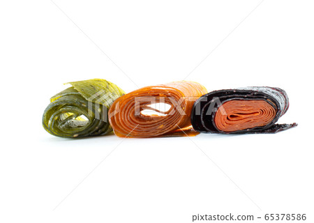 fruit pastille from apples and apricots and 65378586