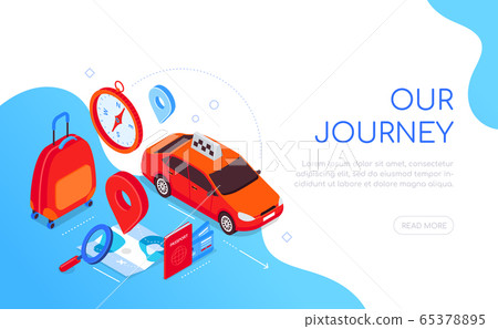 Our journey - modern colorful isometric web banner Our journey - modern colorful isometric web banner 65378895