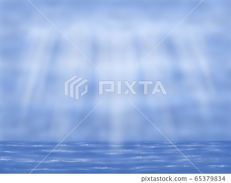 天空和海洋，雲間照耀著光芒 65379834