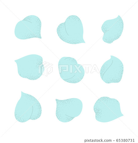 Set of isolated green chickpea or gram Set of isolated green chickpea or gram 65380731
