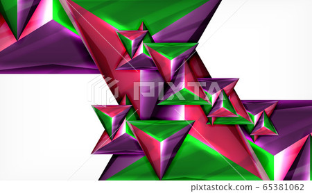 Triangle geometric vector abstract background 65381062