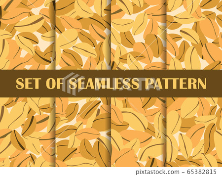 Peanut set of seamless pattern. Roasted peanuts. Peanut set of seamless pattern. Roasted peanuts. 65382815
