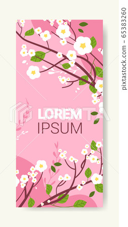 beautiful flowers and leaves floral spring poster vertical greeting card beautiful flowers and leaves floral spring poster vertical greeting card 65383260