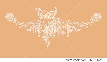 Eastern ethnic style compositions, mehendi. 65386249