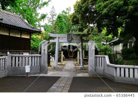Sanken神社，位於M島上的um田川的七個幸運神之一 65386445