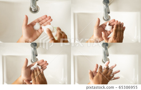 stop spreading coronavirus sanitizer man Washing stop spreading coronavirus sanitizer man Washing 65386955